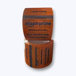 Amazon Prime Shipping Tape for E-Commerce Packaging, Self-Adhesive,65 Meters in Length - 72mm / 3" Width BOPP Amazon Packing Tape for Packing Boxes (Brown)(Pack of 4)