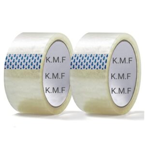 Transparent Cello Tape - 65 Meters in Length,65mm / 2.6" Width,50 Microns, Best and high Grade Quality BOPP Film Packaging Tape for E-Commerce Box Packing,Mailing Tape Office and Home use (Pack of 8)