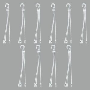 KRISHI MITRA , Plastic Pots Hanger(10 Inch) for Gardening Pot, Orchid Pot , for Hydroponic Pot, Garden,Indoor and Outdoor Gardening with Extra Long,UV Resistance,Water proof(Hanger, Pack of 10 )